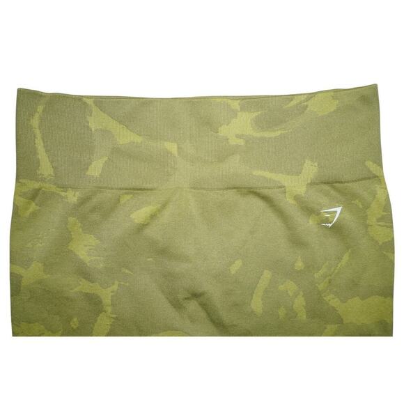 Gymshark Adapt Camo Seamless Scrunch Leggings – Green Camo – Size S - Picture 2 of 5